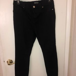 High rise skinny jeans